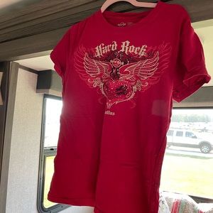 Vintage Hard Rock Flying Heart T